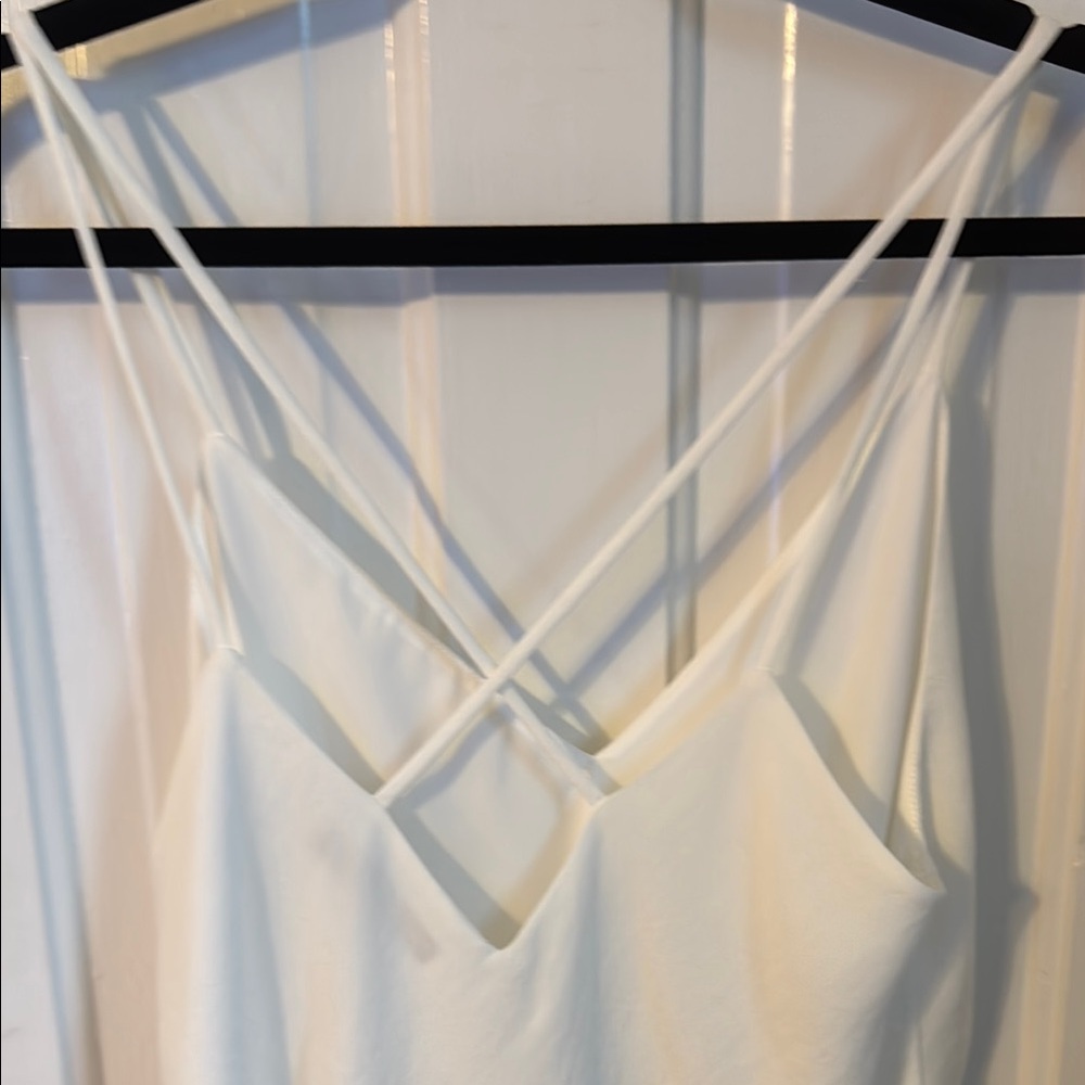 Polo by Ralph Lauren Asymmetrical White Camisole - Picture 4 of 8